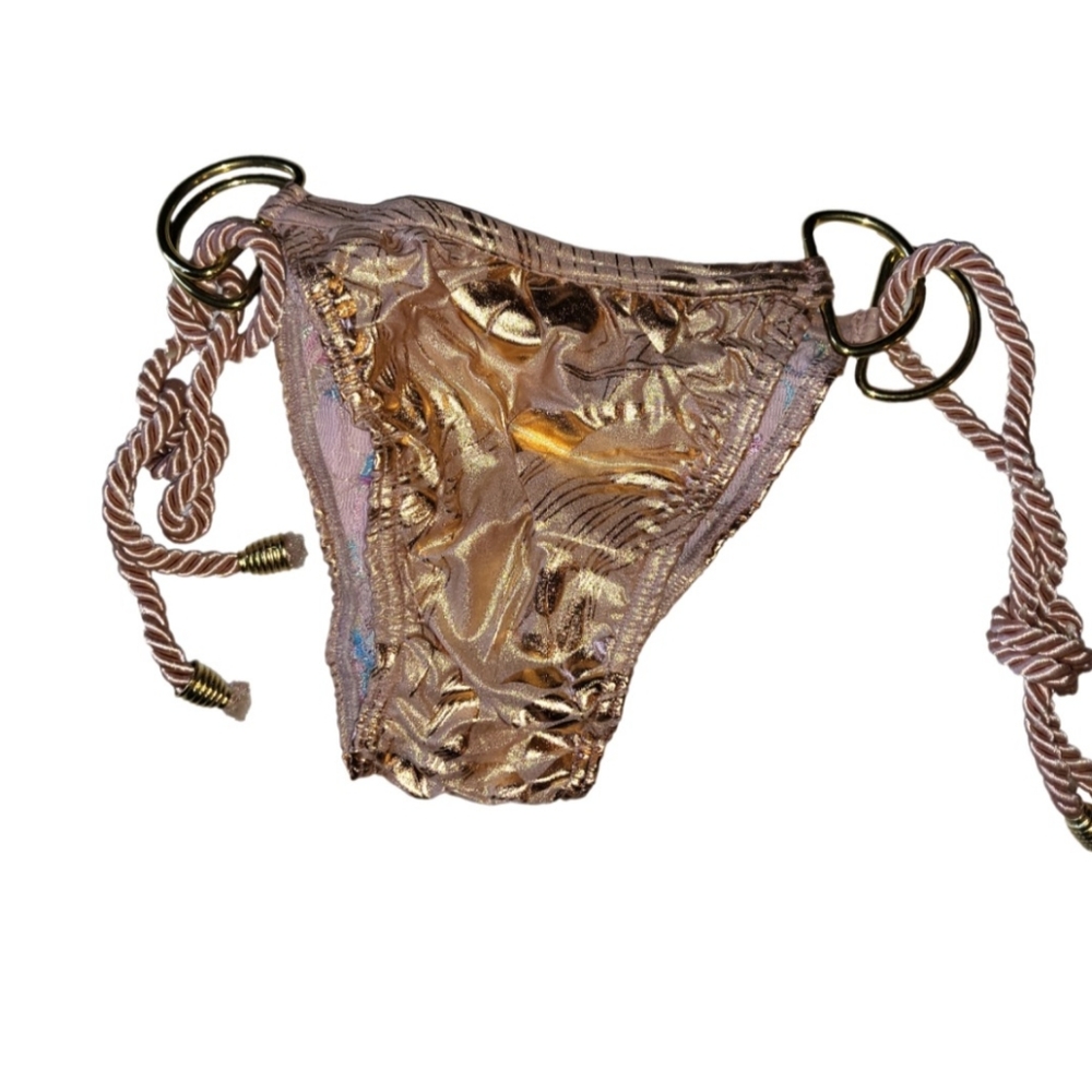 👙Botique rose gold ombre gold hardware bottom